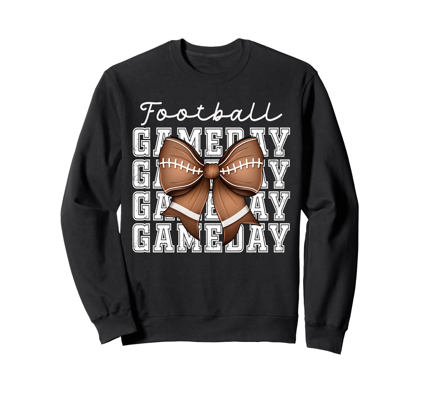 Football Game Day Mom Coquette Bow Sweatshirt - Trendy Graphic Unisex - T-Shirt, Sweatshirt, Hoodie