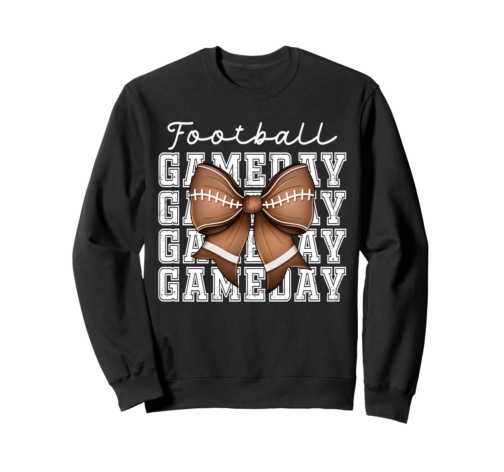 Football Game Day Mom Coquette Bow Sweatshirt - Trendy Graphic Unisex - T-Shirt, Sweatshirt, Hoodie