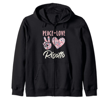 Peace Love Risotto Gifts And T-Shirt - Fun Novelty Design for Adults - T-Shirt, Sweatshirt, Hoodie