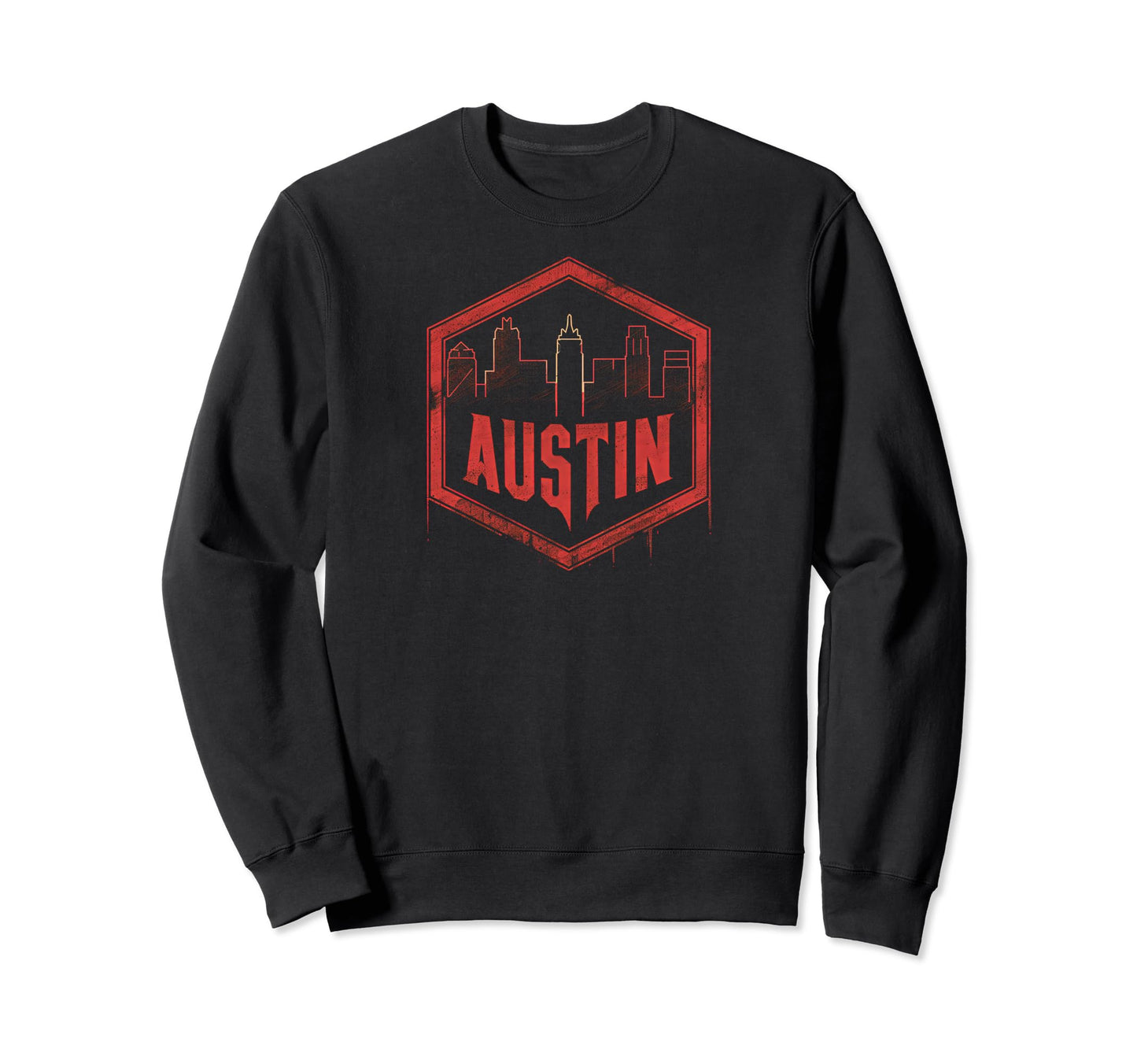 Austin Grit 90S Grunge Urbandecay Sweatshirt - Trendy Graphic Men Women - T-Shirt, Sweatshirt, Hoodie