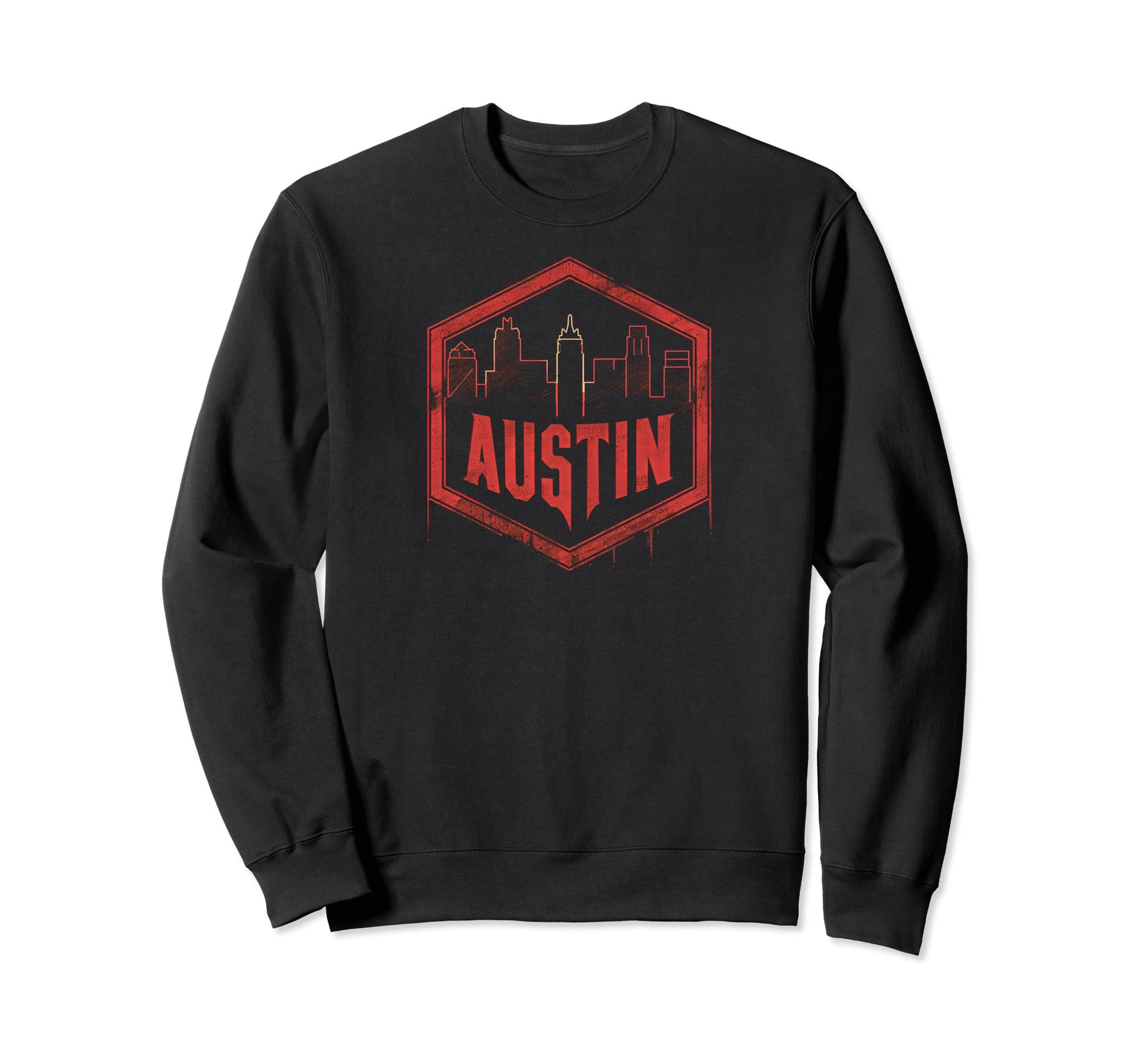 Austin Grit 90S Grunge Urbandecay Sweatshirt - Trendy Graphic Men Women - T-Shirt, Sweatshirt, Hoodie