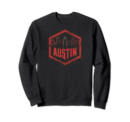 Austin Grit 90S Grunge Urbandecay Sweatshirt - Trendy Graphic Men Women - T-Shirt, Sweatshirt, Hoodie