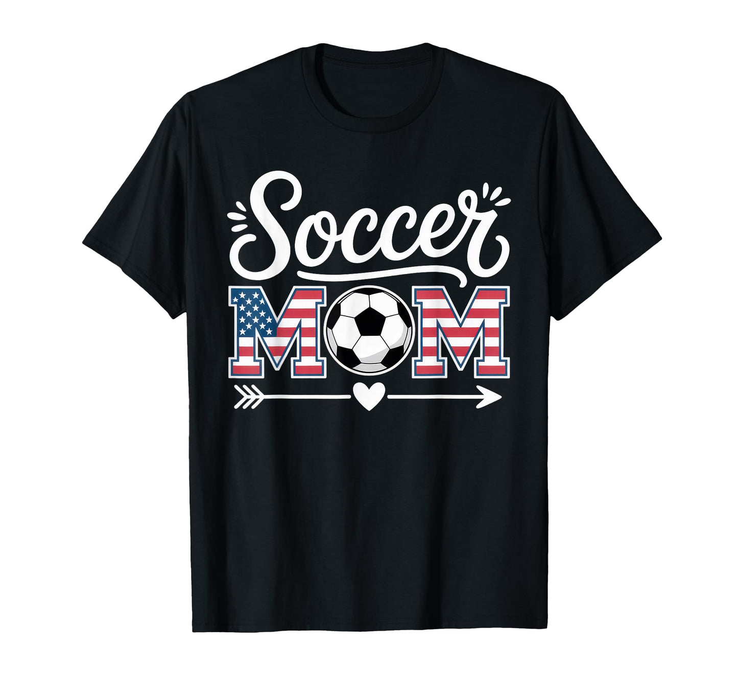 Soccer Stars Stripes Distressed T-Shirt - Fun Novelty Design Unisex - T-Shirt, Sweatshirt, Hoodie