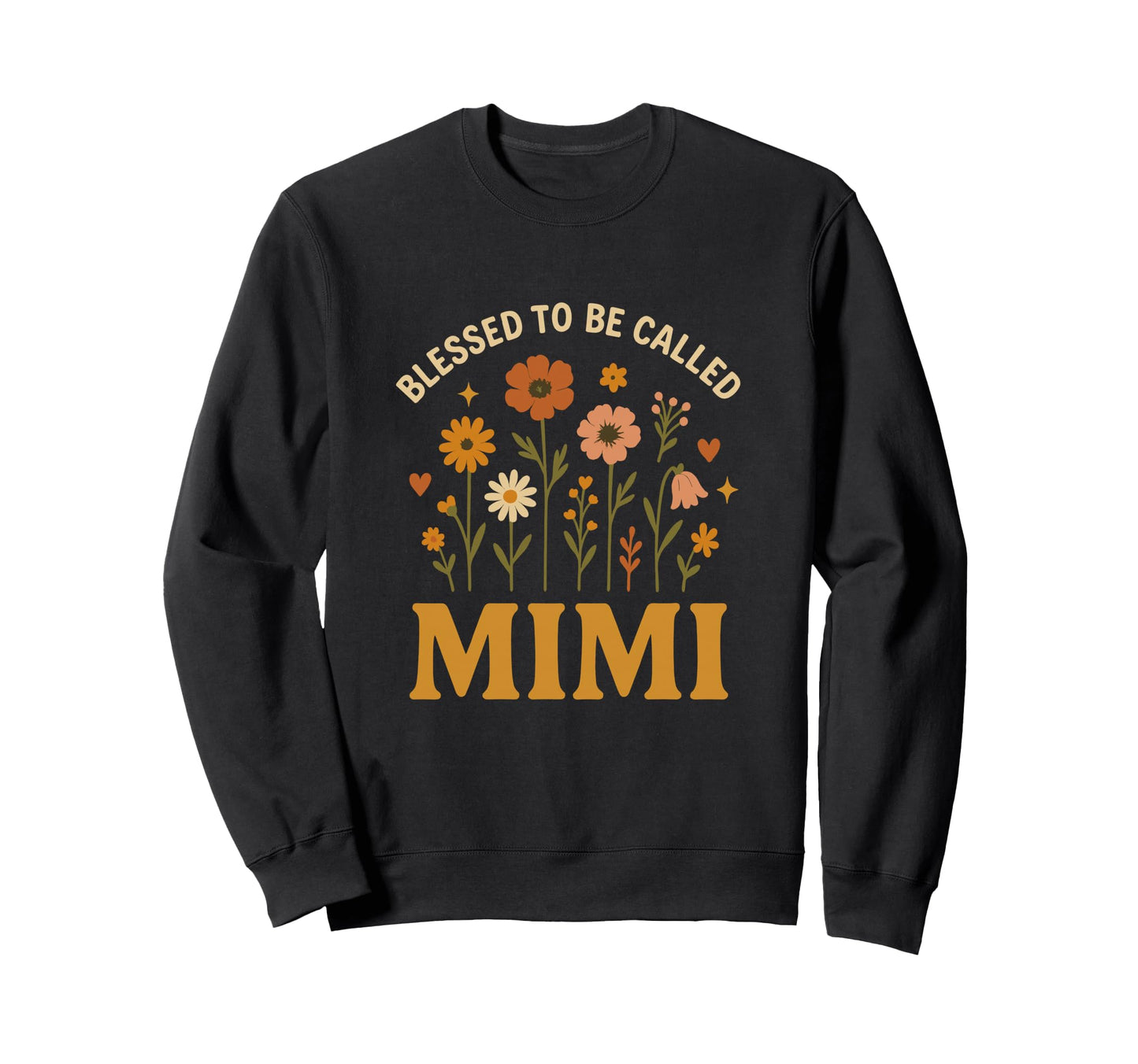 Blessed To Be Called Mimi Floral Sweatshirt - Graphic Print for Adults - T-Shirt, Sweatshirt, Hoodie