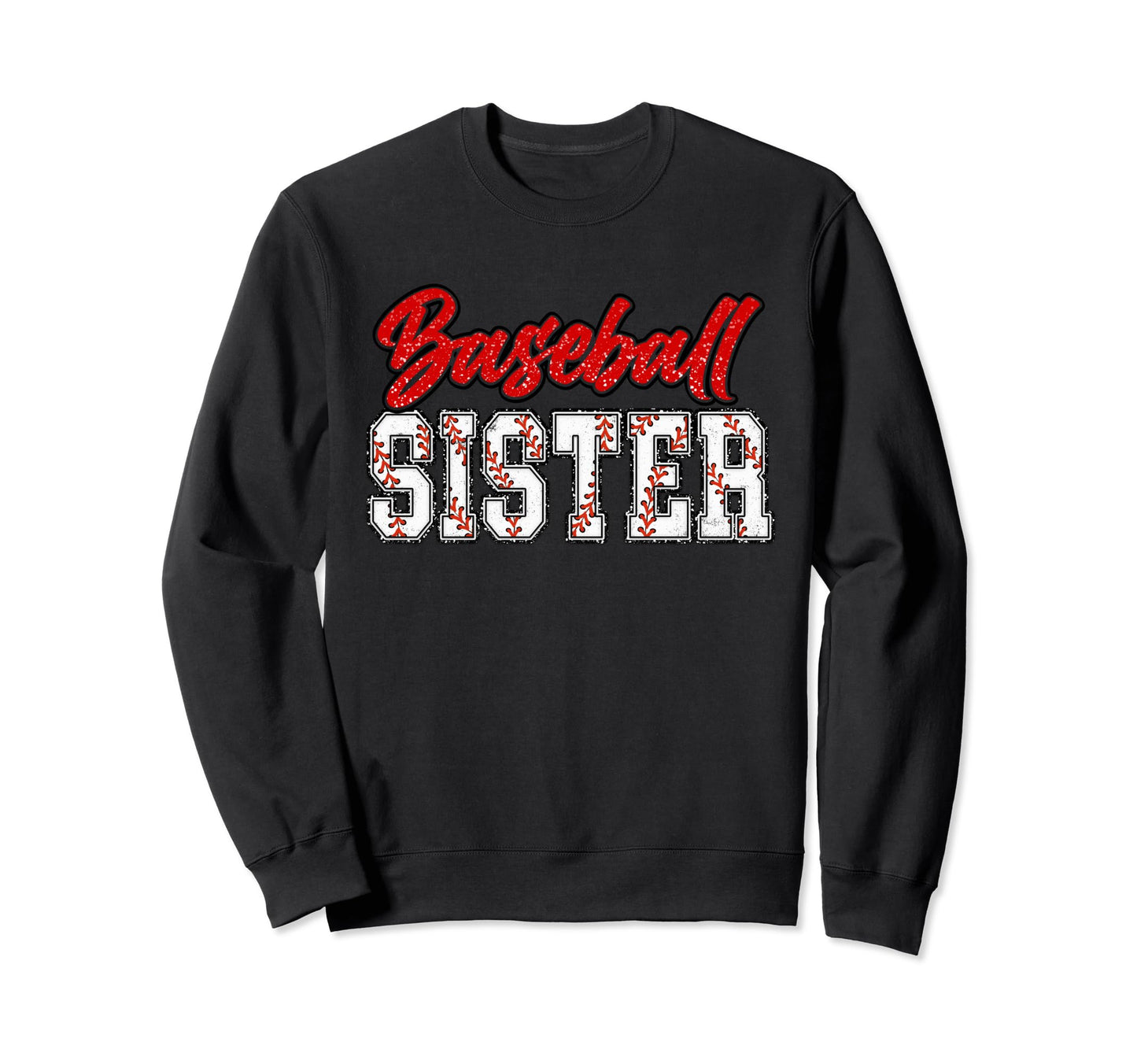 Baseball Sister Groovy Loud Proud Sweatshirt - Unique Graphic Men Women - T-Shirt, Sweatshirt, Hoodie