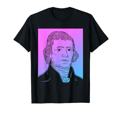 Thomas Jefferson Vaporwave Pastel Goth T-Shirt - Fun Novelty Design Unisex - T-Shirt, Sweatshirt, Hoodie