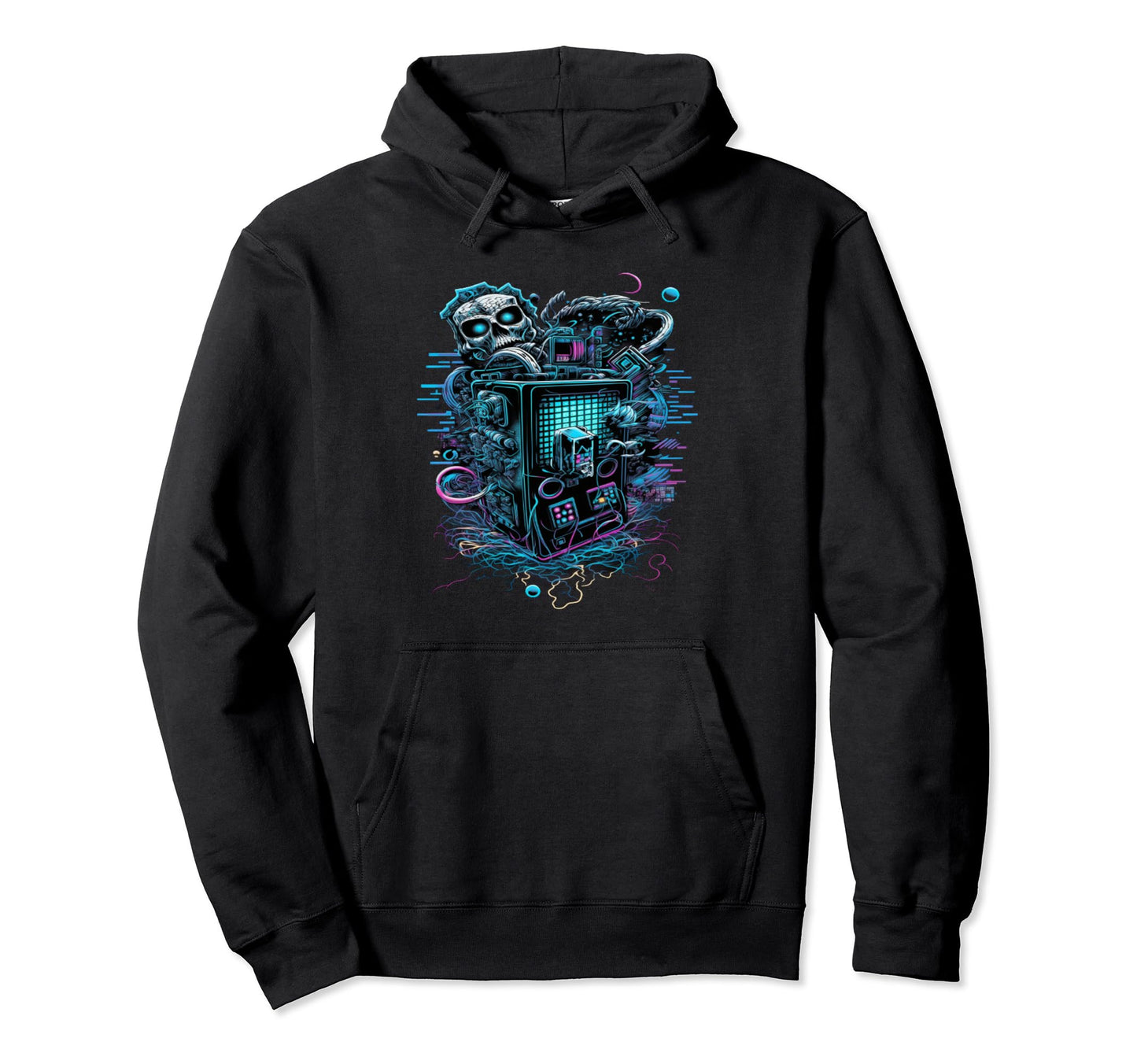 Vaporwave Aesthetic Futuristic Psychedelic Hoodie - Novelty Apparel Unisex - T-Shirt, Sweatshirt, Hoodie
