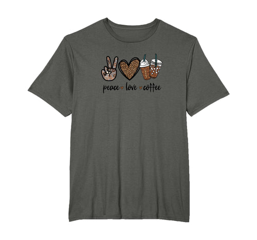 Leopard Coffee Cup Coffee Lover T-Shirt - Minimalist Print for Adults - T-Shirt, Sweatshirt, Hoodie