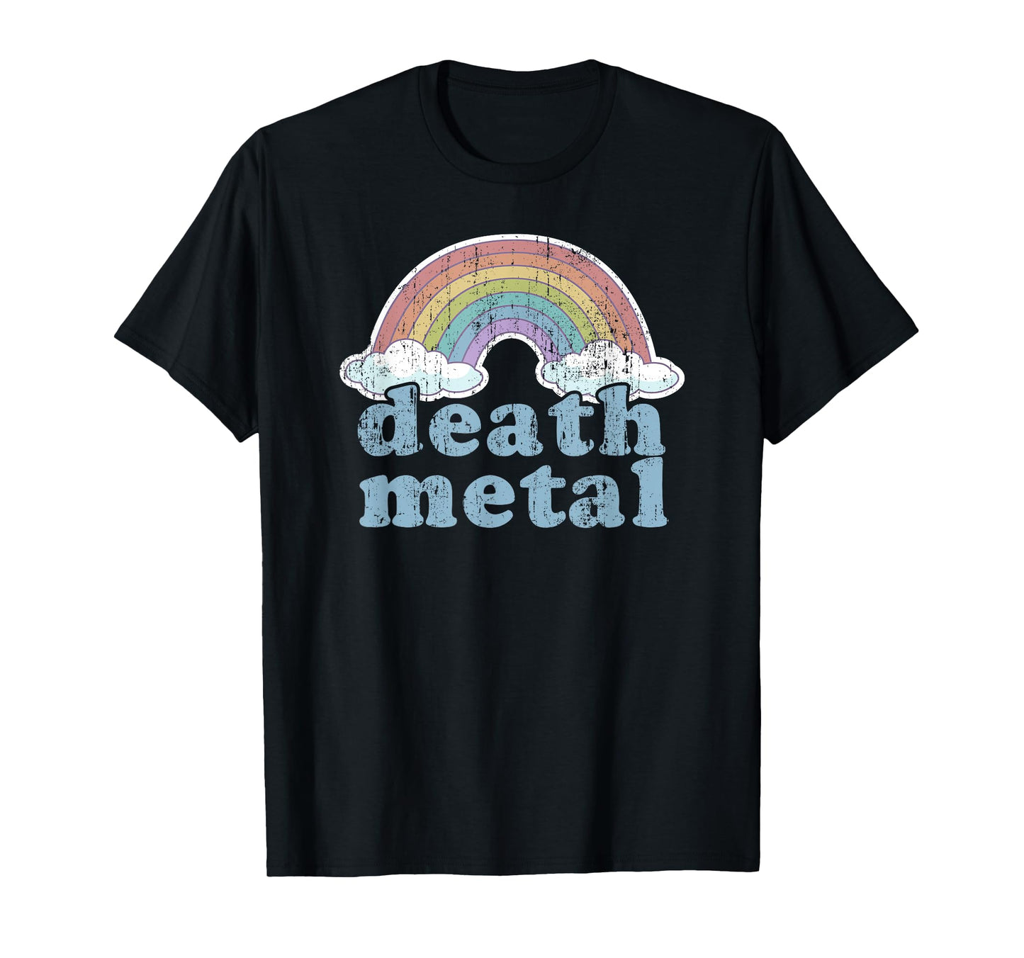 Death Metal Rainbow Funny Rock Music T-Shirt - Custom Art Print for Adults - T-Shirt, Sweatshirt, Hoodie