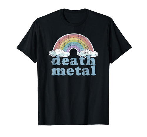 Death Metal Rainbow Funny Rock Music T-Shirt - Custom Art Print for Adults - T-Shirt, Sweatshirt, Hoodie