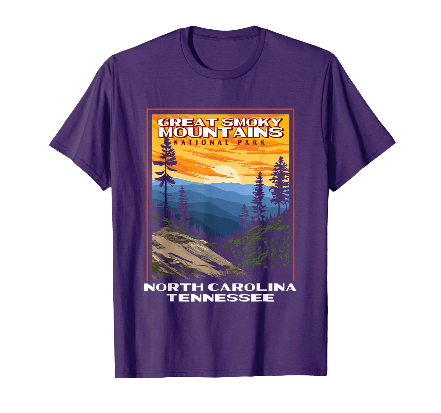 Great Smoky Mountains Wpa National T-Shirt - Streetwear Style for Adults - T-Shirt, Sweatshirt, Hoodie