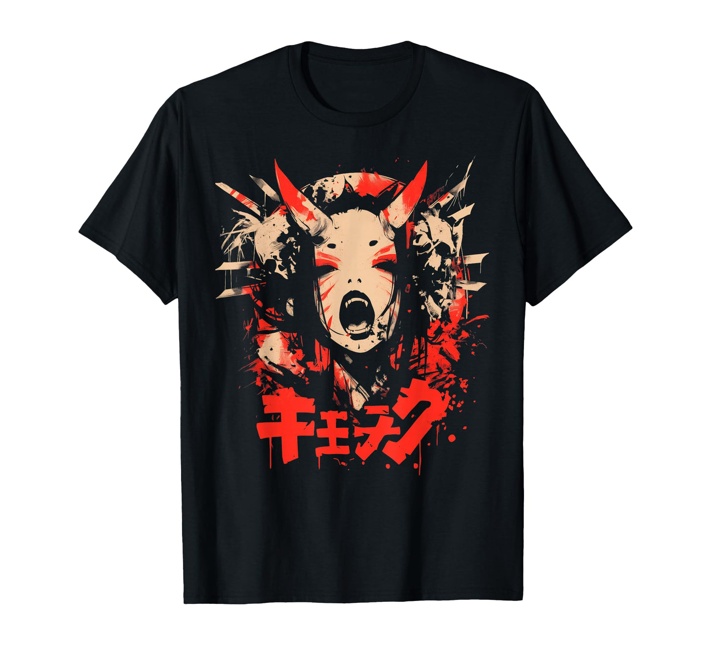 Goth Grunge Demon Anime Waifu Horror Alt T-Shirt - Novelty Apparel Unisex - T-Shirt, Sweatshirt, Hoodie