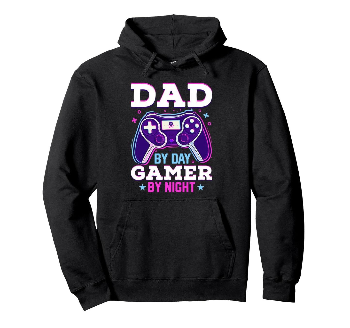 Gamer Dad Day Gamer Night Gamepad Fathers Hoodie - Custom Art Print Unisex - T-Shirt, Sweatshirt, Hoodie