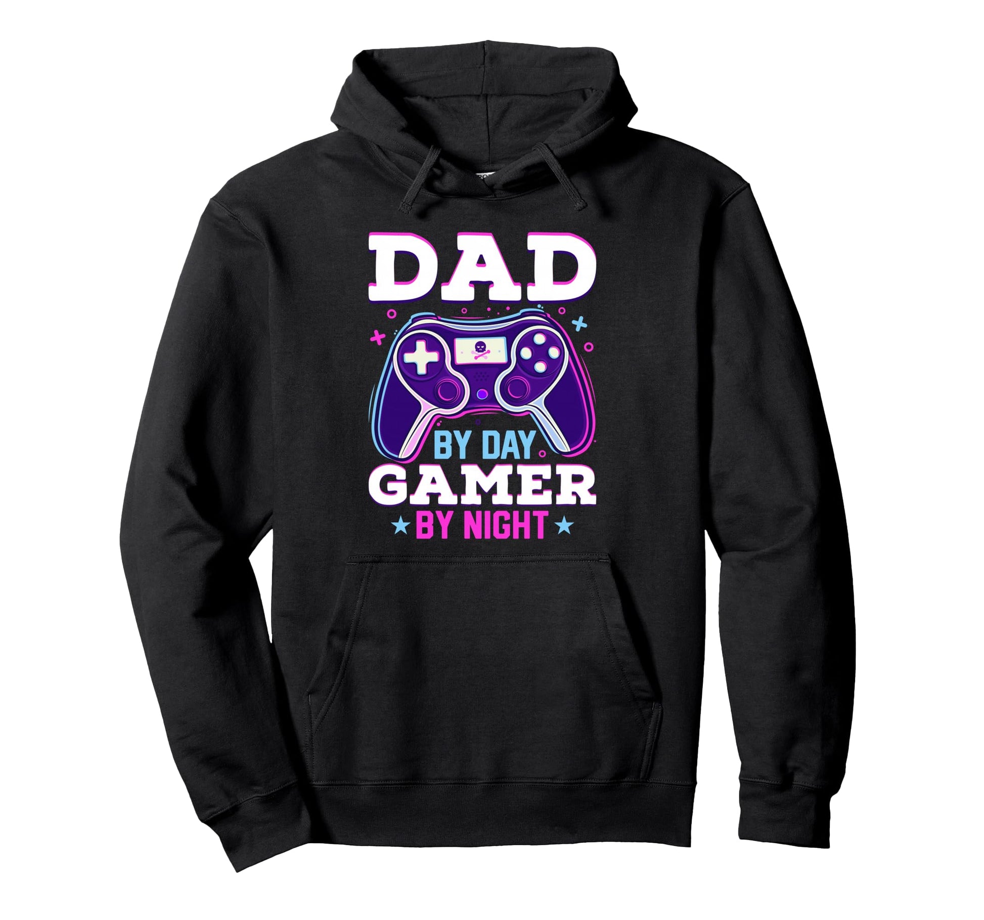 Gamer Dad Day Gamer Night Gamepad Fathers Hoodie - Custom Art Print Unisex - T-Shirt, Sweatshirt, Hoodie