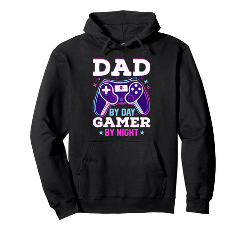 Gamer Dad Day Gamer Night Gamepad Fathers Hoodie - Custom Art Print Unisex - T-Shirt, Sweatshirt, Hoodie