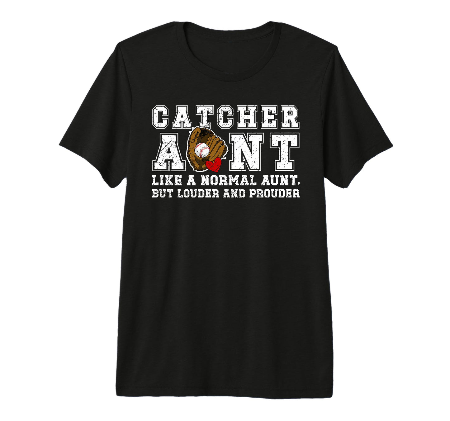 Baseball Catcher Aunt Baseball T-Shirt - Minimalist Print for Adults - T-Shirt, Sweatshirt, Hoodie