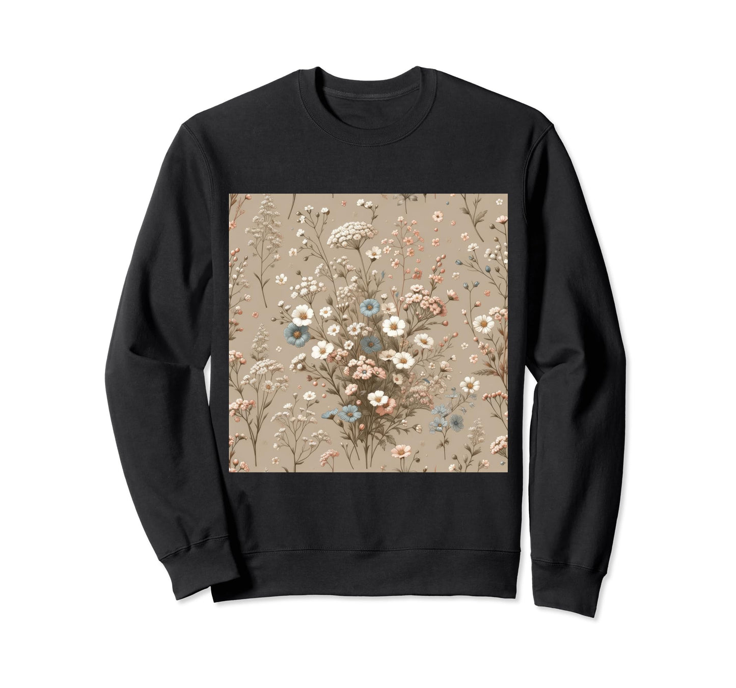 Flowers Boho Floral Art Wildflowers Sweatshirt - Trendy Graphic for Adults - T-Shirt, Sweatshirt, Hoodie