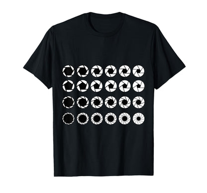 Photography Aperture Camera Lens T-Shirt - Minimalist Print Unisex - T-Shirt, Sweatshirt, Hoodie