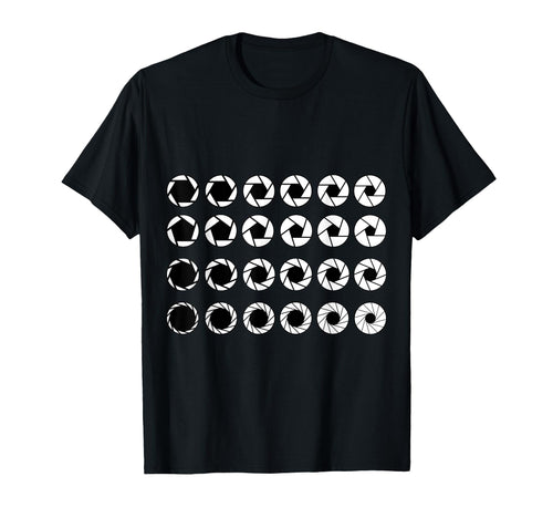 Photography Aperture Camera Lens T-Shirt - Minimalist Print Unisex - T-Shirt, Sweatshirt, Hoodie