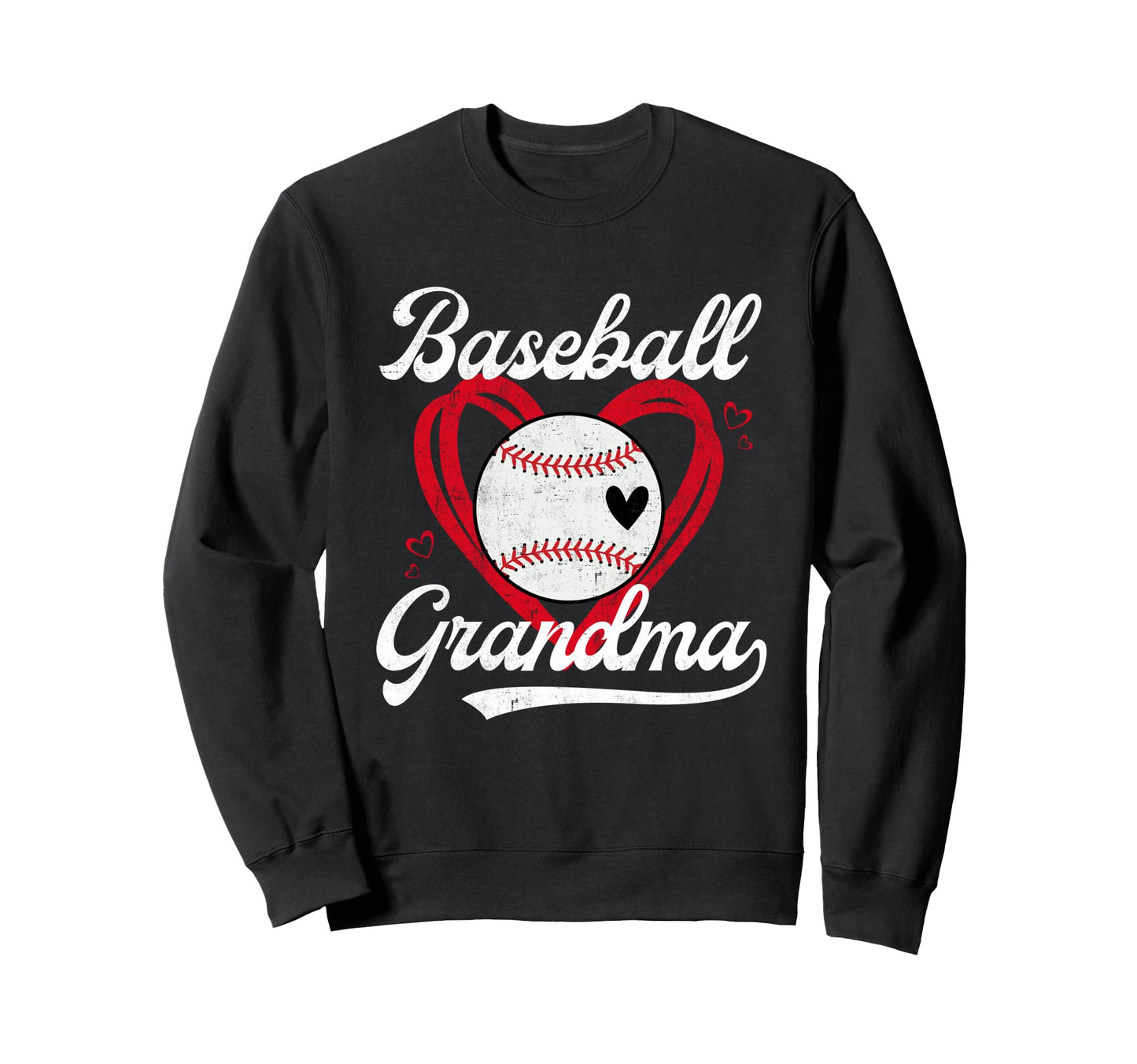 Baseball Grandma Baseball Player Sweatshirt - Graphic Print Men Women - T-Shirt, Sweatshirt, Hoodie