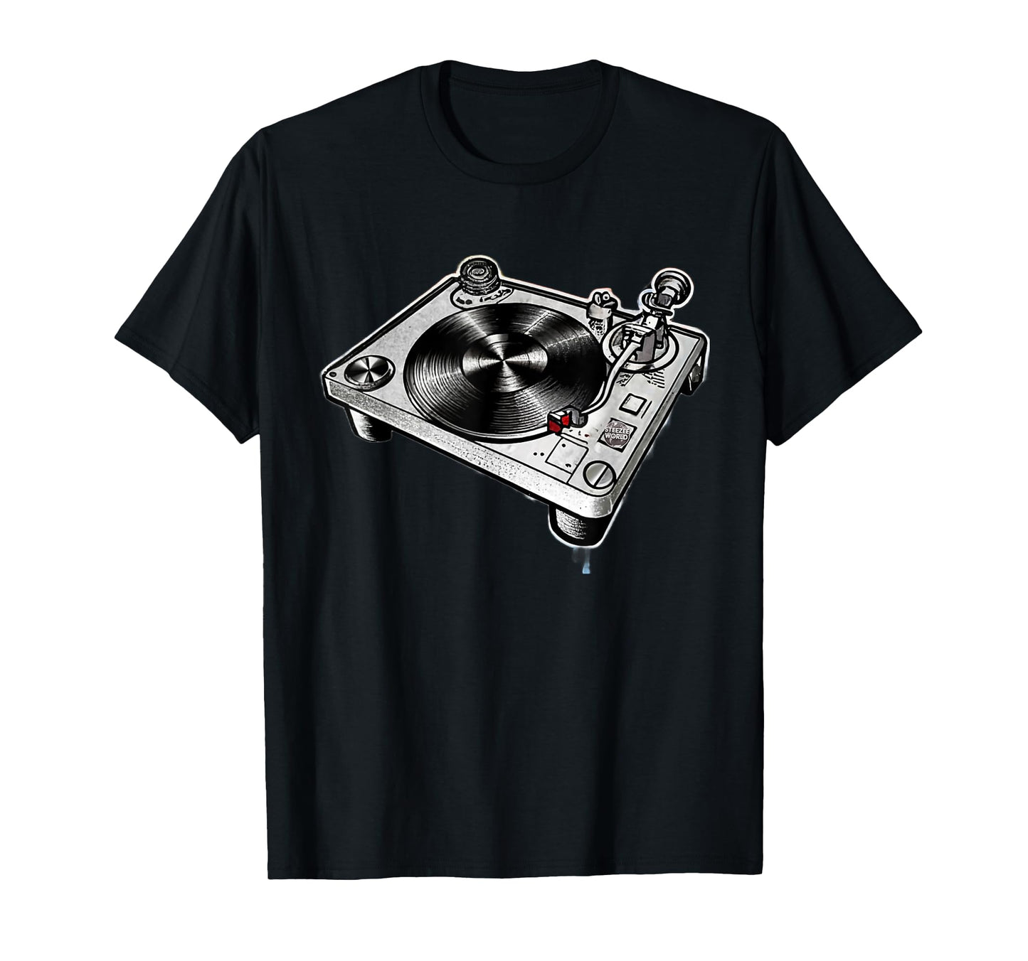 Old School Hip Hop Dj Turntables T-Shirt - Fun Novelty Design for Adults - T-Shirt, Sweatshirt, Hoodie