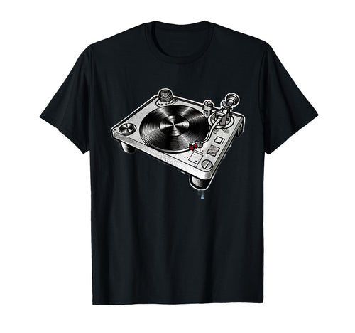 Old School Hip Hop Dj Turntables T-Shirt - Fun Novelty Design for Adults - T-Shirt, Sweatshirt, Hoodie
