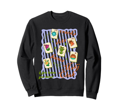 Cracks Dots Bams Mahjong Mahj Sweatshirt - Minimalist Print Men Women - T-Shirt, Sweatshirt, Hoodie