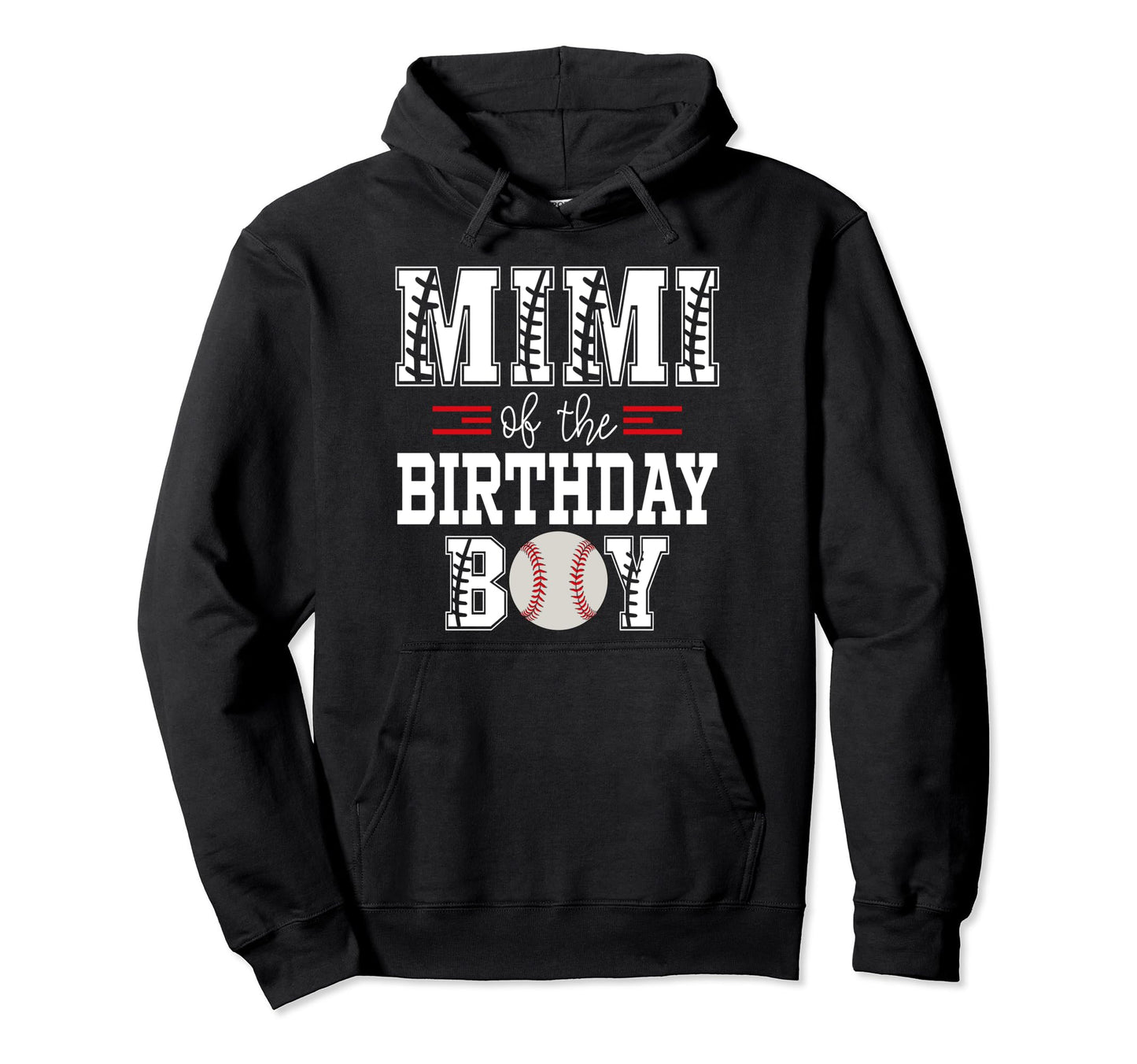Mimi Birthday Baseball Lover First Hoodie - Trendy Graphic Men Women - T-Shirt, Sweatshirt, Hoodie
