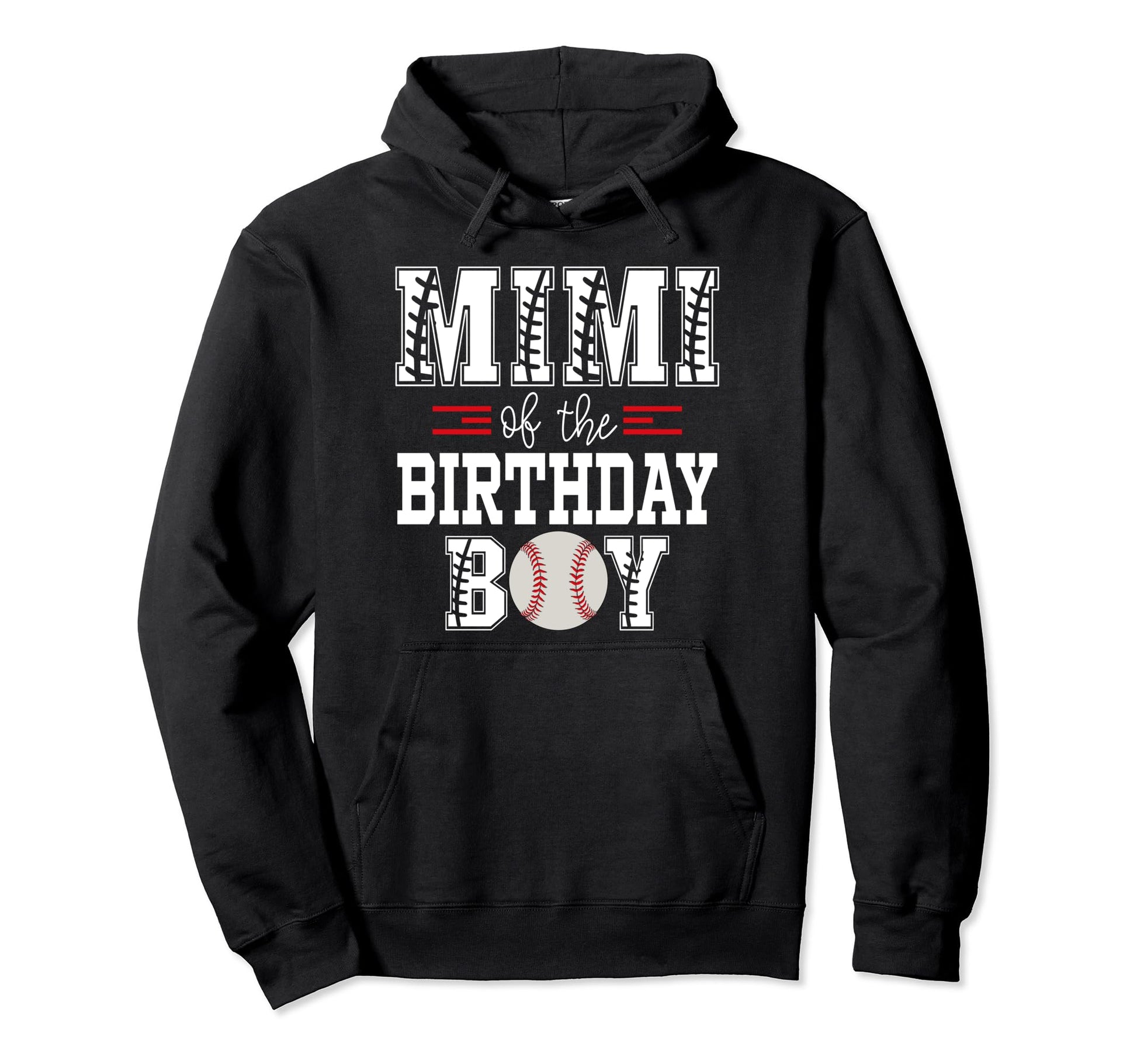 Mimi Birthday Baseball Lover First Hoodie - Trendy Graphic Men Women - T-Shirt, Sweatshirt, Hoodie