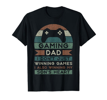 Gaming Dad Father Son Fathers Day T-Shirt - Casual Everyday Wear Men Women - T-Shirt, Sweatshirt, Hoodie