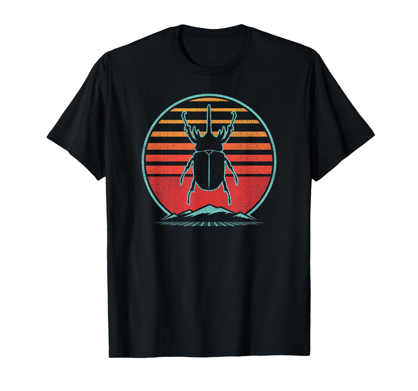 Rhinoceros Beetle Lover 80S Gift T-Shirt - Unique Graphic Men Women - T-Shirt, Sweatshirt, Hoodie