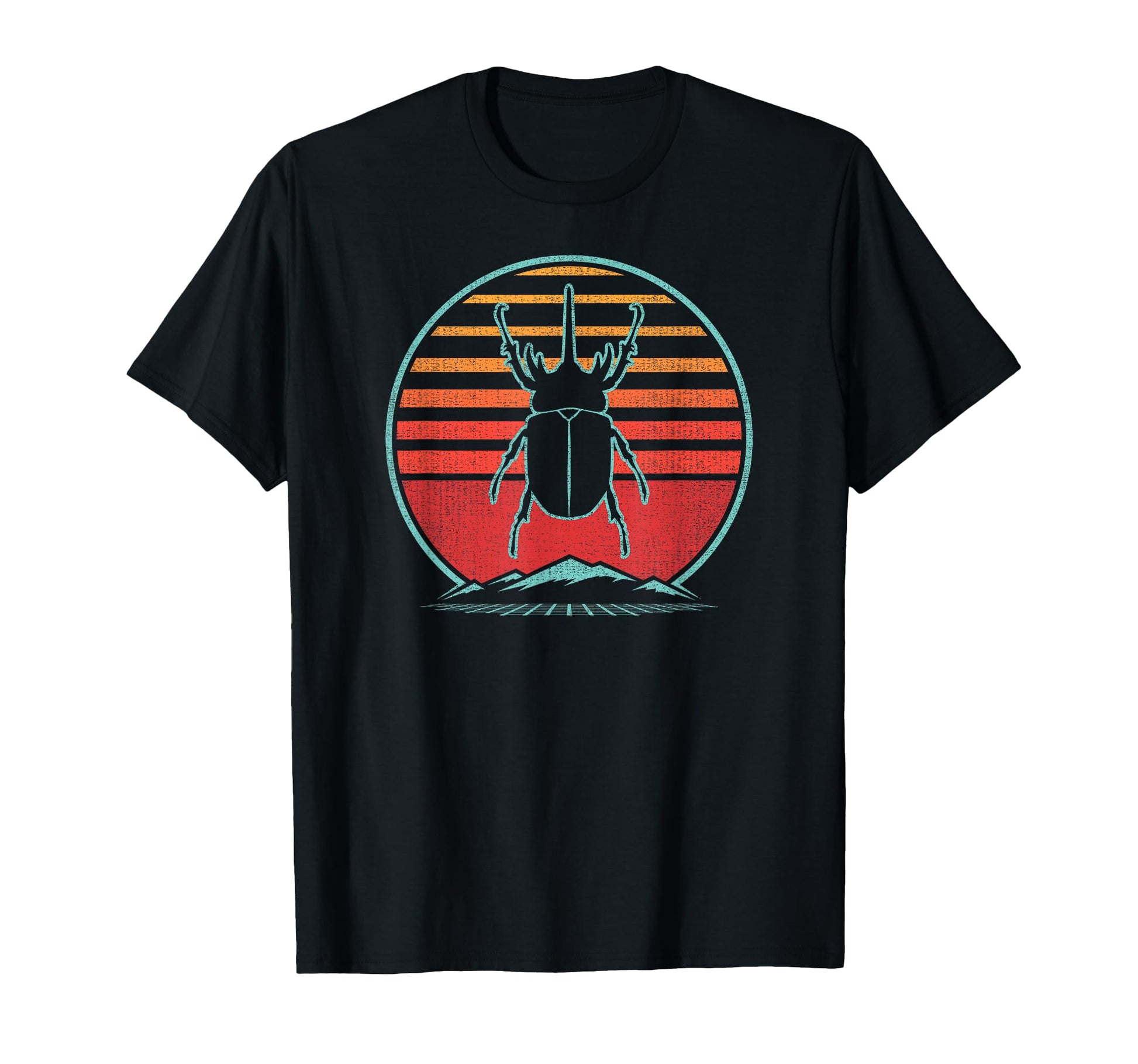 Rhinoceros Beetle Lover 80S Gift T-Shirt - Unique Graphic Men Women - T-Shirt, Sweatshirt, Hoodie