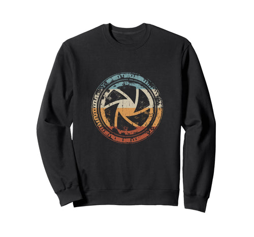 Camera Lens Aperture Iris Icon Sweatshirt - Graphic Print for Adults - T-Shirt, Sweatshirt, Hoodie