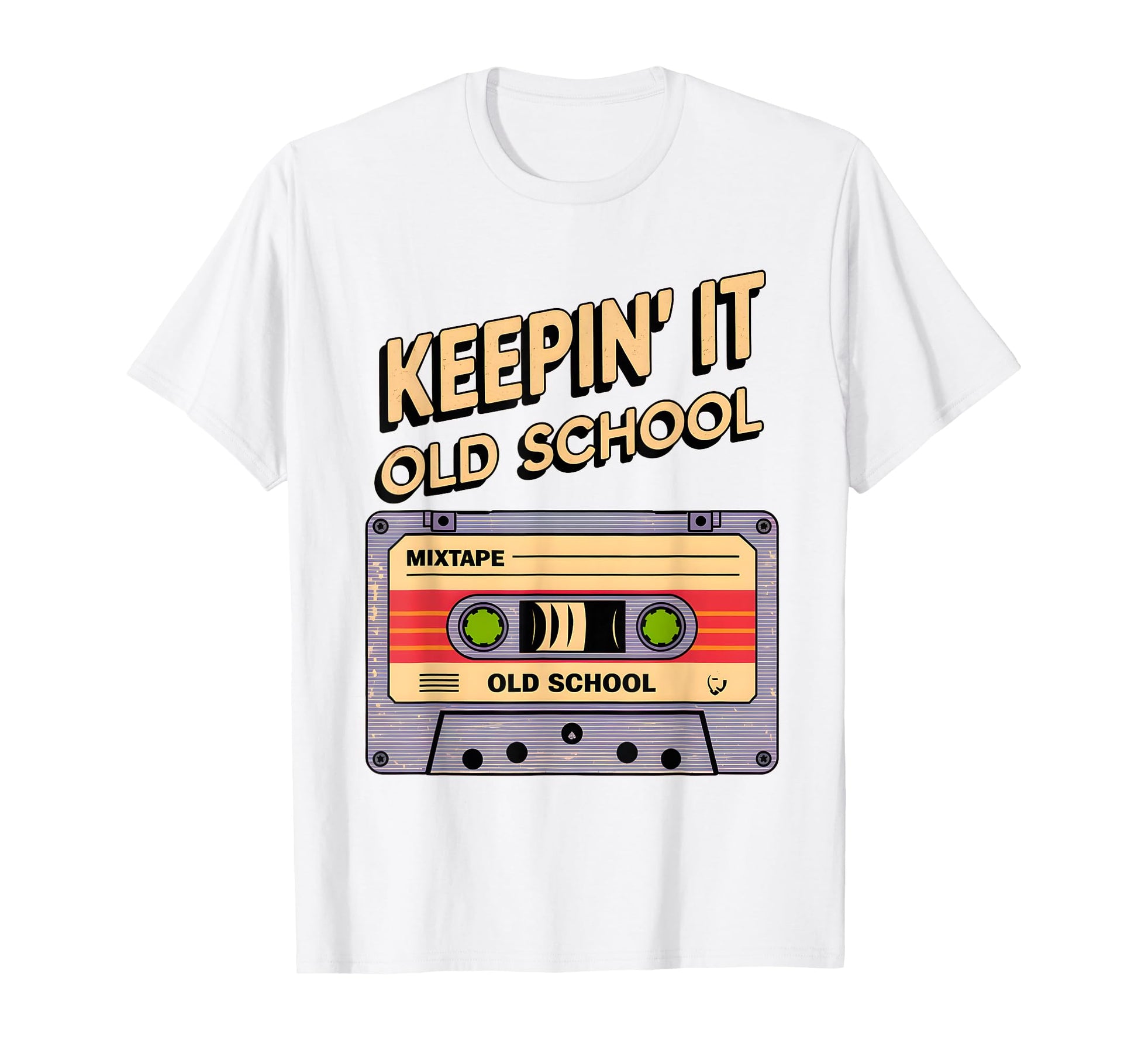 Old School Hip Hop 80S 90S Cassette T-Shirt - Minimalist Print for Adults - T-Shirt, Sweatshirt, Hoodie