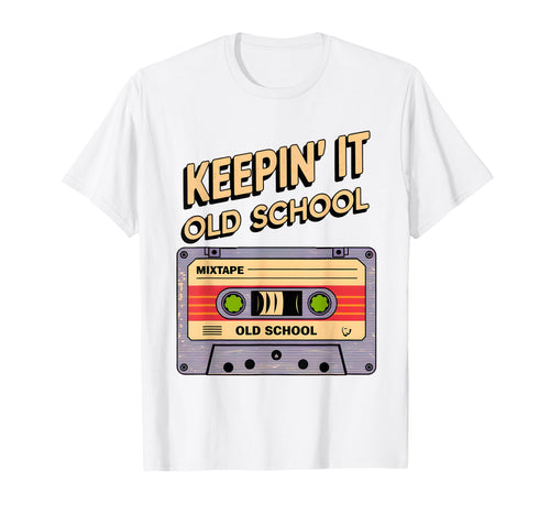 Old School Hip Hop 80S 90S Cassette T-Shirt - Minimalist Print for Adults - T-Shirt, Sweatshirt, Hoodie