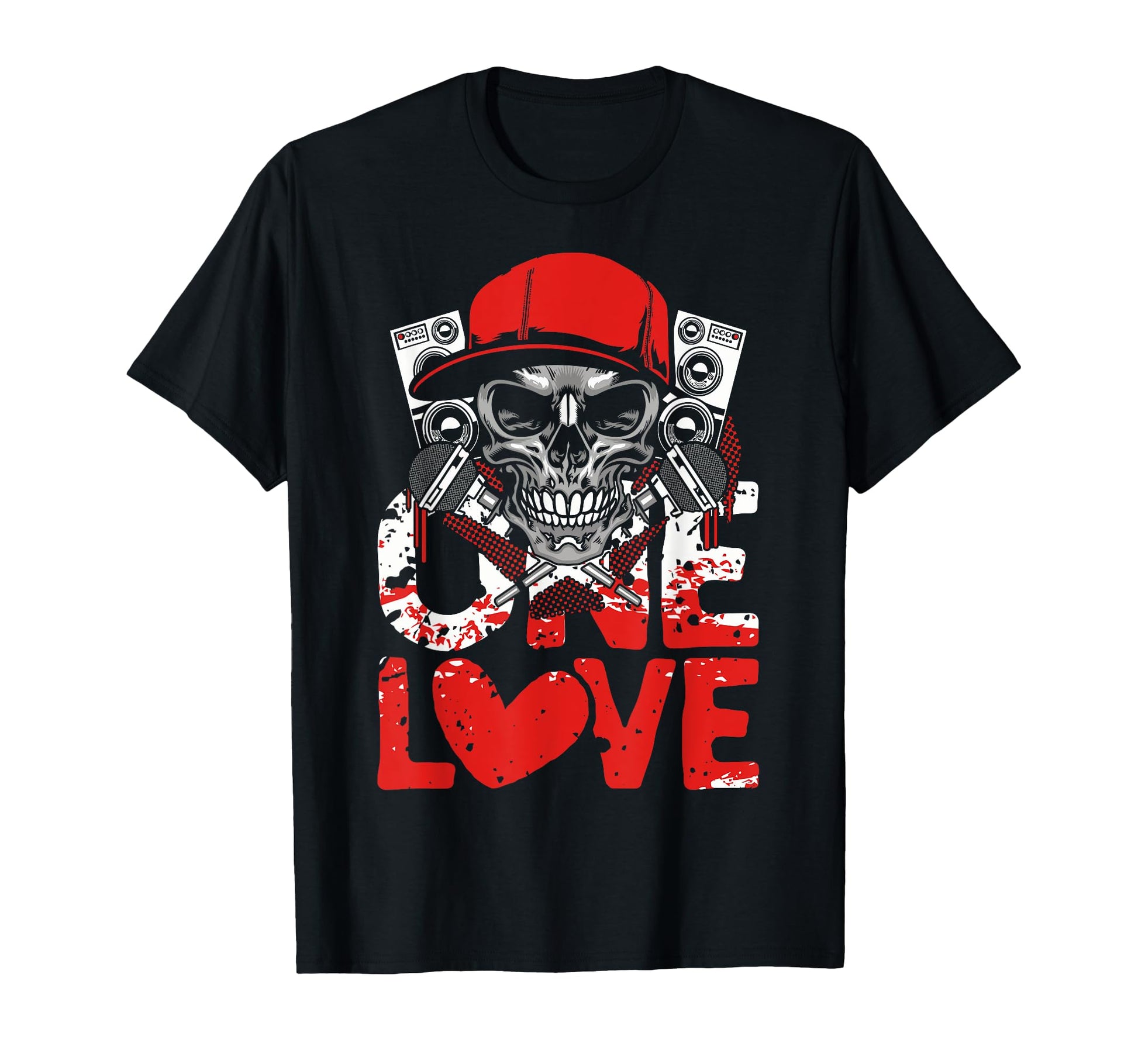 One Love Old School Hip Hop Music 80S T-Shirt - Unique Graphic Men Women - T-Shirt, Sweatshirt, Hoodie