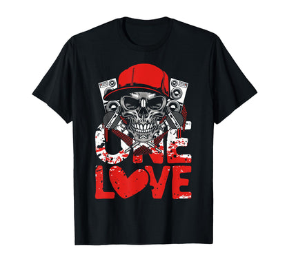 One Love Old School Hip Hop Music 80S T-Shirt - Unique Graphic Men Women - T-Shirt, Sweatshirt, Hoodie