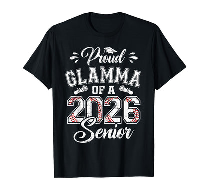 Proud Glamma 2026 Senior Baseball T-Shirt - Unique Graphic for Adults - T-Shirt, Sweatshirt, Hoodie