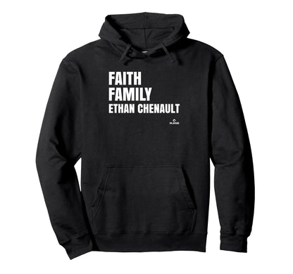 Faith Family Ethan Chenault Prospect Hoodie - Novelty Apparel for Adults - T-Shirt, Sweatshirt, Hoodie
