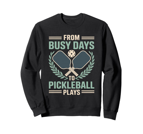 Pickleball Dad Papa Paddle Sport Sweatshirt - Graphic Print Men Women - T-Shirt, Sweatshirt, Hoodie