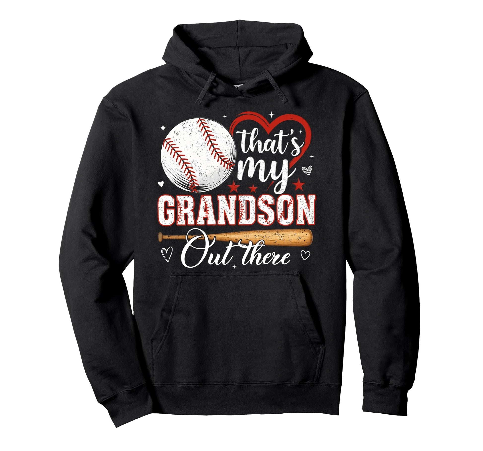 Thats My Grandson Out There Baseball Hoodie - Minimalist Print Unisex - T-Shirt, Sweatshirt, Hoodie