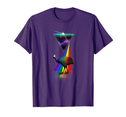 Prism Cassowary T-Shirt - Minimalist Print Unisex - T-Shirt, Sweatshirt, Hoodie