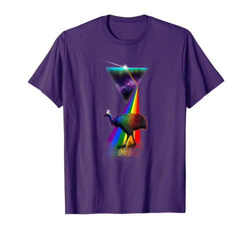 Prism Cassowary T-Shirt - Minimalist Print Unisex - T-Shirt, Sweatshirt, Hoodie