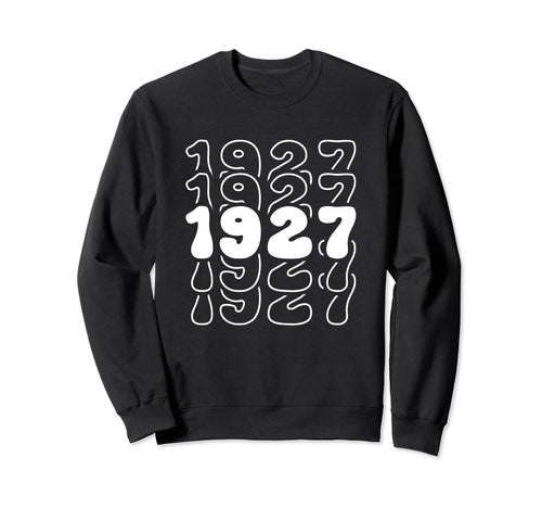 97 Year Old Groovy 97Th Birthday Sweatshirt - Aesthetic Graphic Men Women - T-Shirt, Sweatshirt, Hoodie