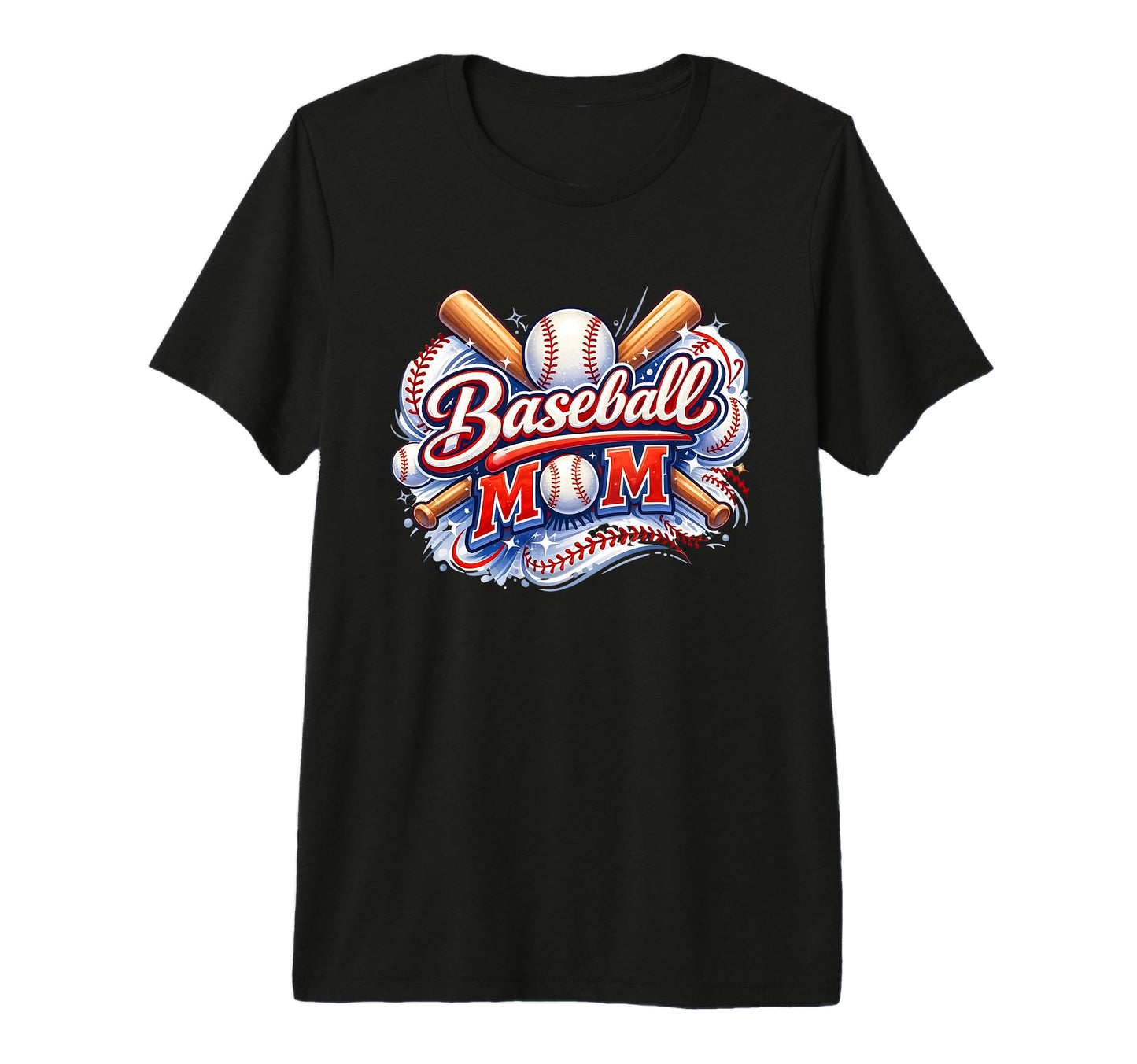 Baseball Mom Sports Moms Fun T-Shirt - Casual Everyday Wear Unisex - T-Shirt, Sweatshirt, Hoodie