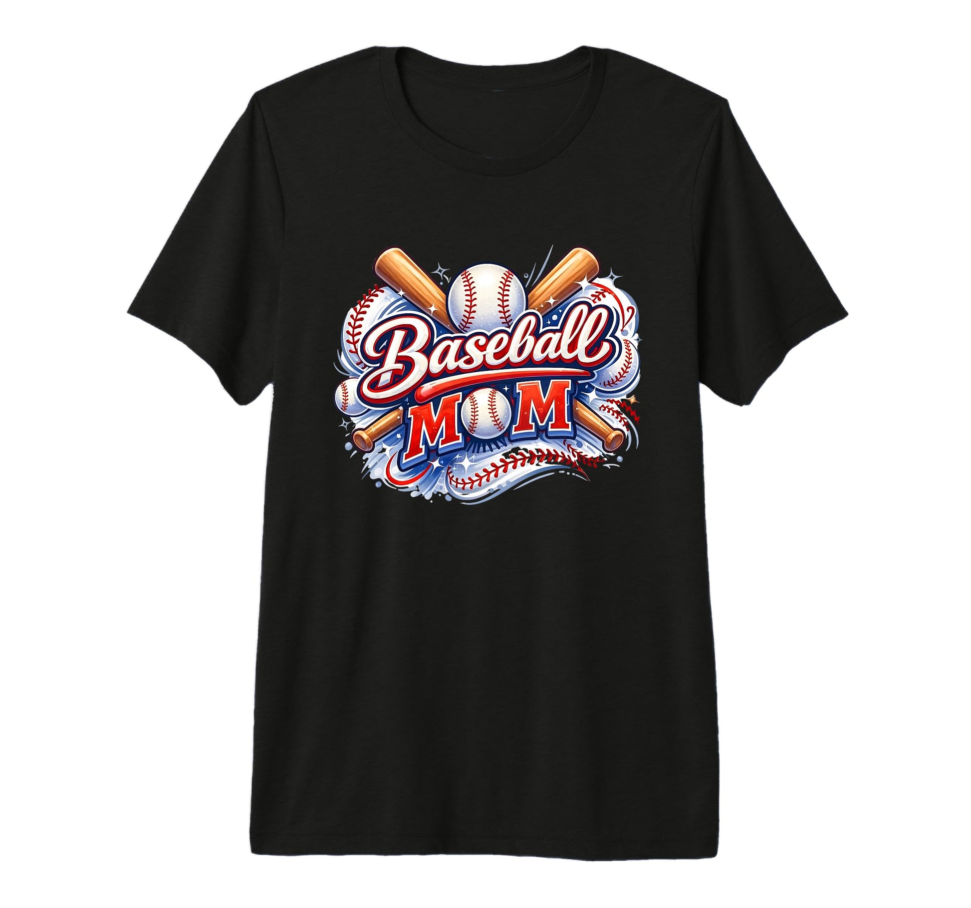 Baseball Mom Sports Moms Fun T-Shirt - Casual Everyday Wear Unisex - T-Shirt, Sweatshirt, Hoodie