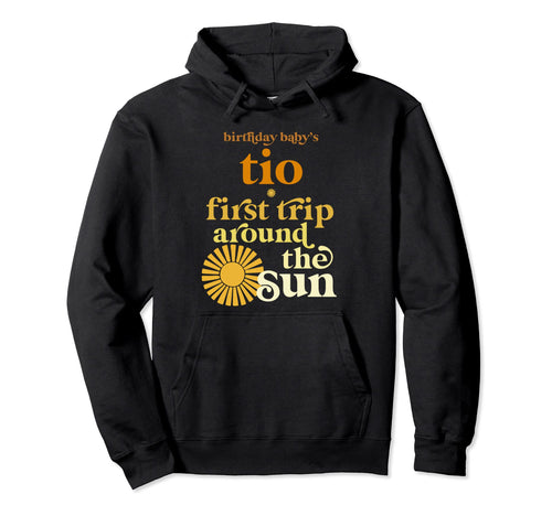 Tio First Trip Around Sun Birthday Boho Hoodie - Minimalist Print Unisex - T-Shirt, Sweatshirt, Hoodie