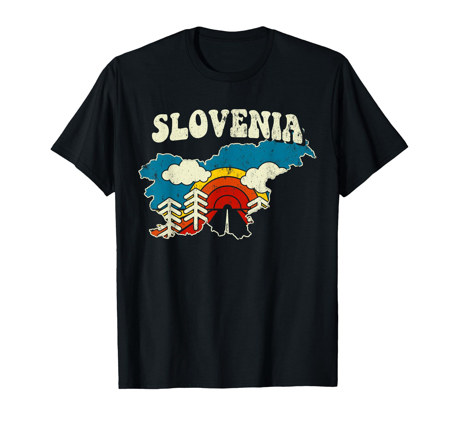 Slovenia Slovenian Country Rainbow T-Shirt - Streetwear Style Men Women - T-Shirt, Sweatshirt, Hoodie