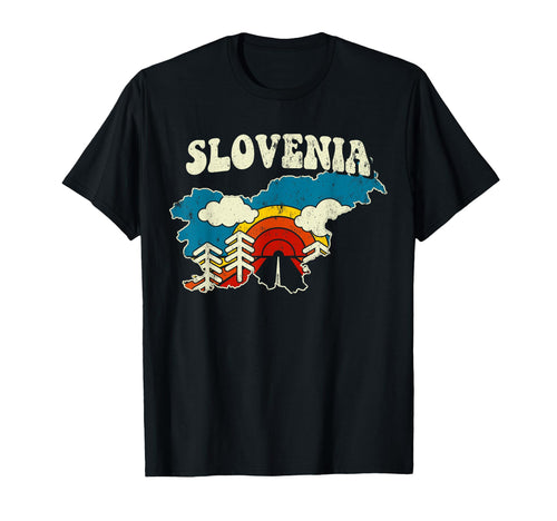Slovenia Slovenian Country Rainbow T-Shirt - Streetwear Style Men Women - T-Shirt, Sweatshirt, Hoodie