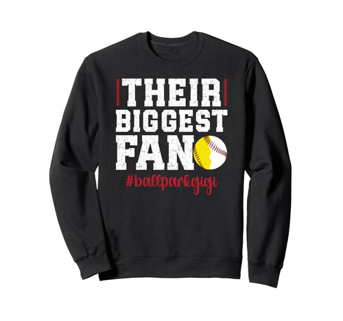 Biggest Fan Ballpark Gigi Baseball Sweatshirt - Unique Graphic for Adults - T-Shirt, Sweatshirt, Hoodie